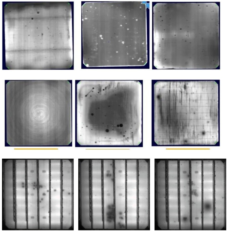 Solar cell  black spots