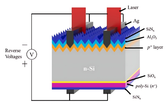 TOPCon solar cell contact resistance optimization: LECO process achieves 25.97% efficiency breakthrough